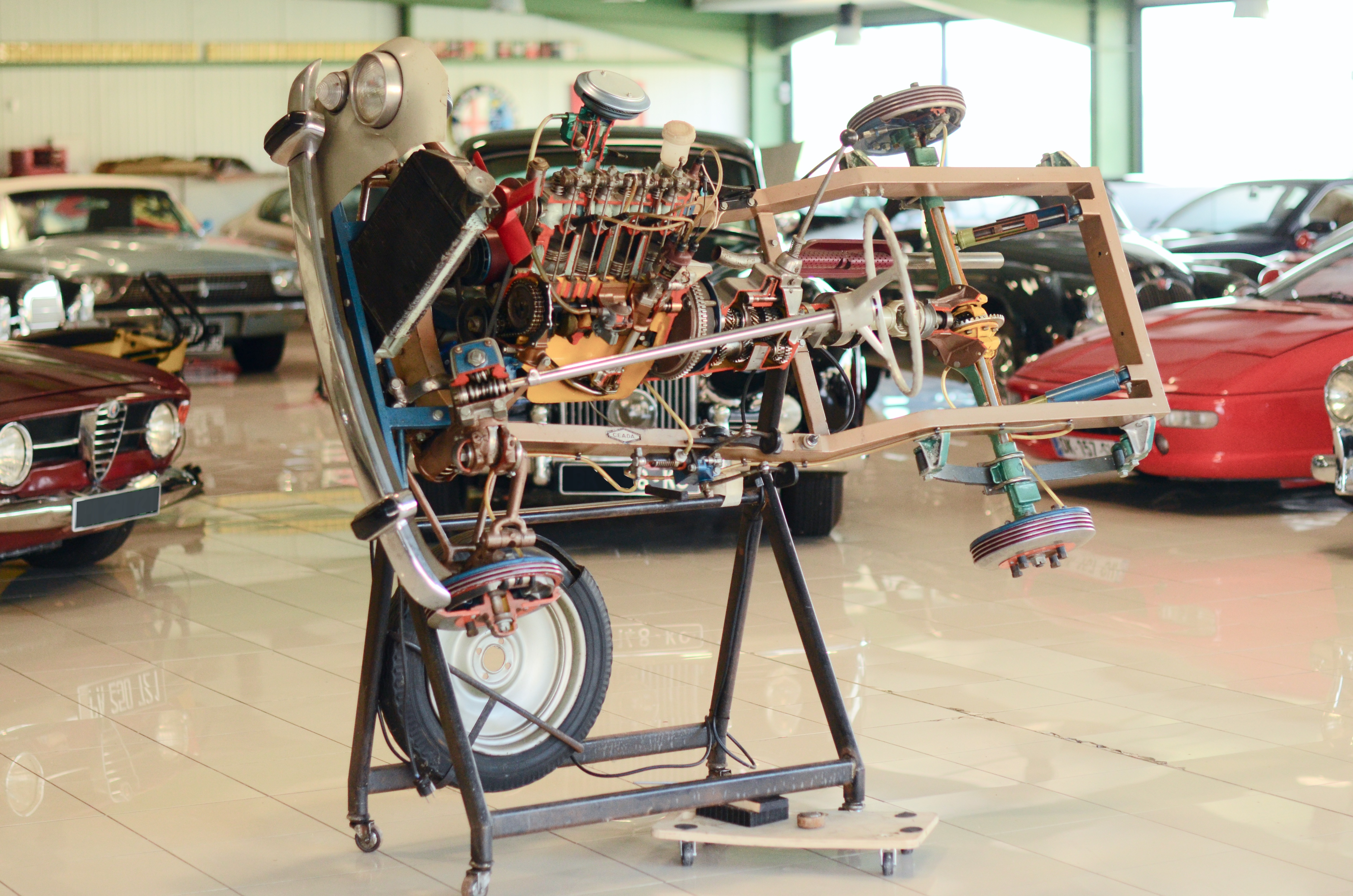 Rarissime Maquette animée d'auto Fiat Années 50